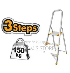INGCO Aluminum Household Step Ladder - 3 Steps, 150kg Load