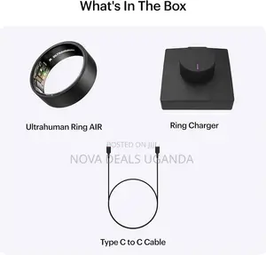Ultrahuman Ring Air - Sleep & Fitness Tracker (Size 6, Raw Titanium)