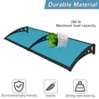 Durable Aluminium Modern Awning Canopy 1m - 2