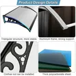Durable Aluminium Modern Awning Canopy 1m - 5