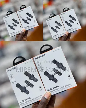 Porodo Audix Pro Lavalier Dual Microphone - Brand New