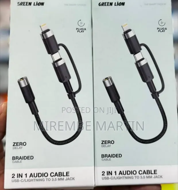 Green Lion 2-in-1 Audio Cable Adapter - 1