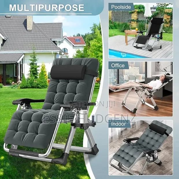 Zero Gravity Chair with Removable Cushion - 1