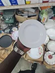 26cm White Ceramic Dinner Plates (12pcs) - 2