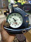 Electroplated Sailboat Decorative Table Alarm Clock - 1