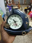 Electroplated Sailboat Decorative Table Alarm Clock - 3