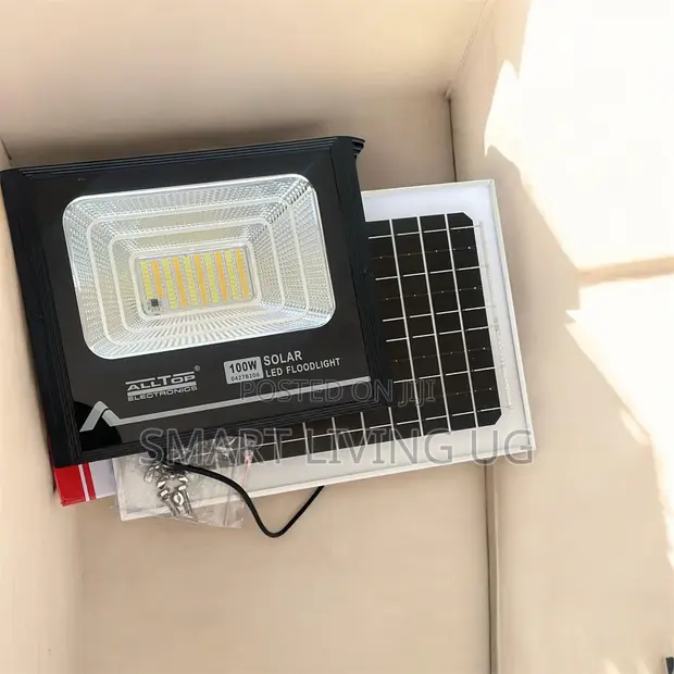 100W All-in-One Solar Flood Light - 1