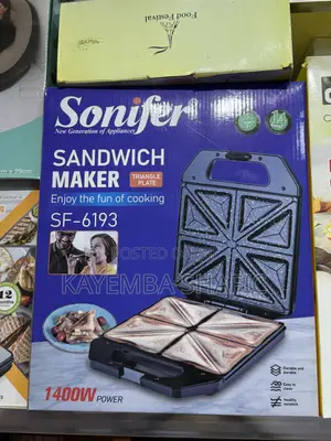 Brand New Sonifer SF-6193 4-Slice Sandwich Maker