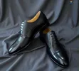 Brown Leather Dress Shoes - Clarks Loafers - 4