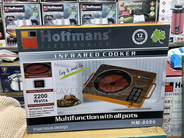 Hoffmans HM-8090 Infrared Cooker 2200W Electric Ceramic Stove - 1