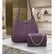 Chrisbella Textured Hobo Shoulder Bag Crossbody Set (2 Pieces) - 1