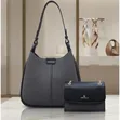 Chrisbella Textured Hobo Shoulder Bag Crossbody Set (2 Pieces) - 2