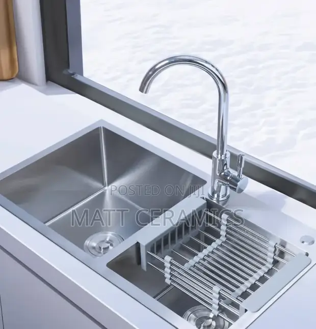Heavy Duty Double Bowl Kitchen Sink - 1