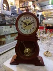 Vintage-Inspired Wooden Mantel Clock - 3
