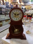 Vintage-Inspired Wooden Mantel Clock - 4