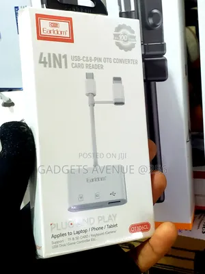 Earldom OT106CL 4-in-1 USB-C/8-Pin OTG Card Reader