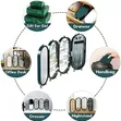 Foldable Jewelry Travel Box with Mirror - Green - 3