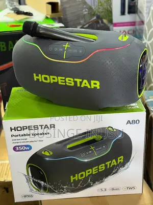 Hopestar A80 350W Portable Bluetooth Speaker with Wireless Mic