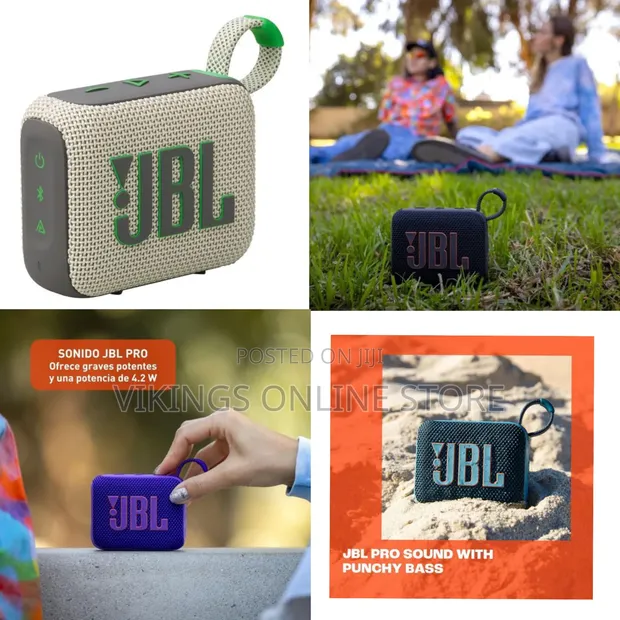 JBL Go 4 Ultra-Portable Waterproof Bluetooth Speaker - 1