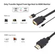 VGA to HDMI Converter Cable 1080P - 1.8M - 3