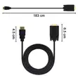 HDMI to VGA Converter Cable - Male to Female Adapter - 2