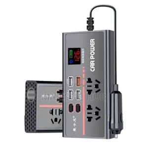 Car Power Inverter 12V/24V to 220V - 9-Port Charger