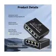 RJ45 Internet Splitter - 1 to 4 - 1000Mbps Gigabit Ethernet Hub - 5