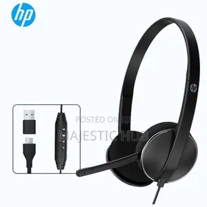 HP Meeting N Wired Headset with Microphone - USB-C/USB-A Dual Plug