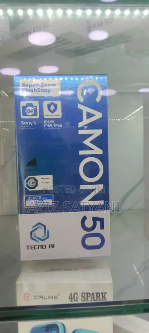 New Tecno Camon 50 256GB Black