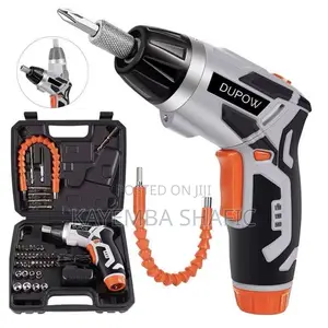 DUPOW 3.6V Cordless Electric Screwdriver & Mini Drill Kit