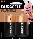 Duracell D Size LR20 1.5V Batteries - Pack of 2 - 2