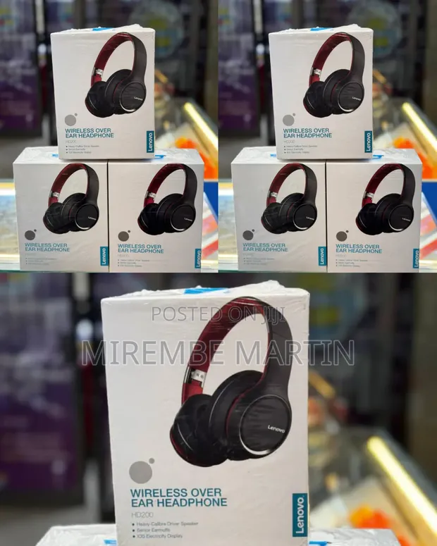 Lenovo HD200 Wireless Over-Ear Headphones - 1