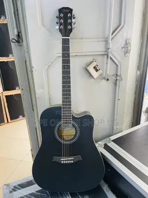Brand New Black Acoustic Guitar - Nice Sound
