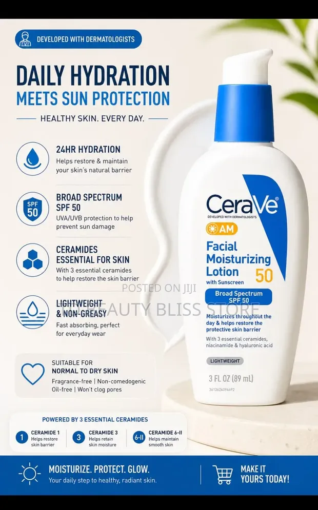 CeraVe AM/PM Facial Moisturizing Lotion SPF30+ - 1