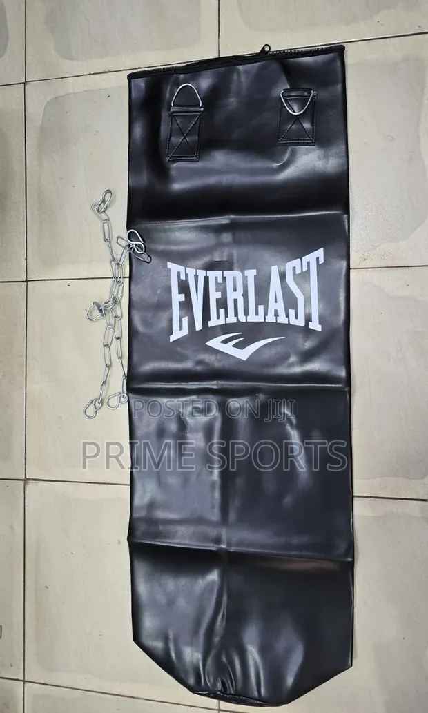 Punching Bag Leather Black - 1