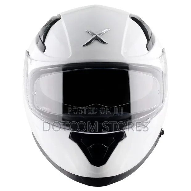 Axor Apex Motorcycle Helmet - Solid Grey - 1