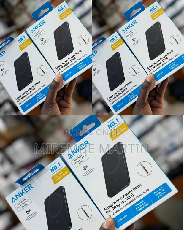 Anker Nano Power Bank - 5,000mAh Magnetic Wireless Charging - 1