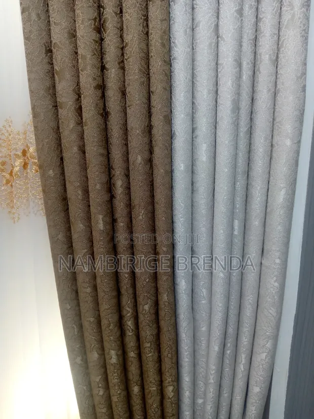 Modern Two-Tone Curtains, Sold Per Meter - 1
