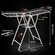 Folding Clothes Drying Rack - Stainless Steel - 5