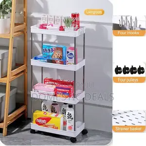 4-Tier Rolling Storage Cart with Wheels