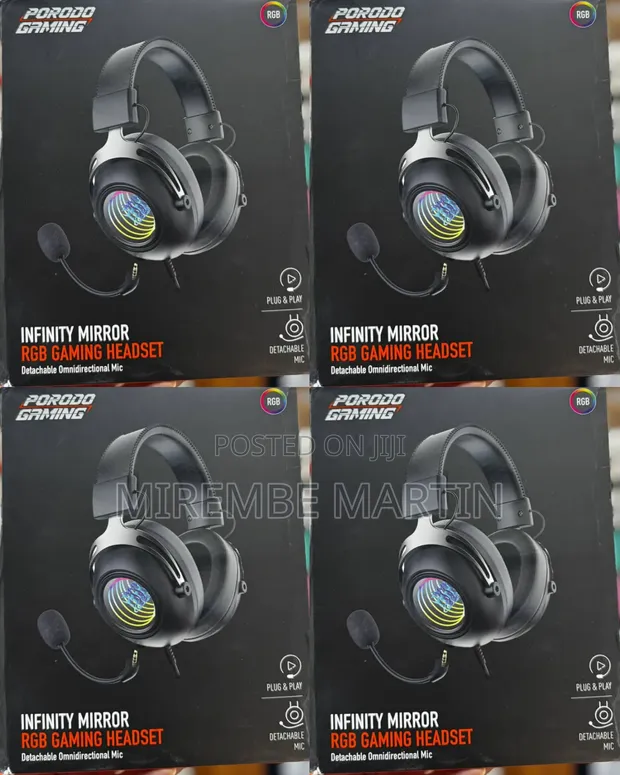 Porodo Gaming Infinity Mirror RGB Gaming Headset - 1