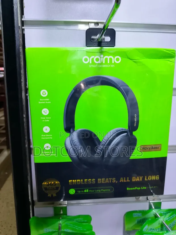 Oraimo BoomPop Lite ENC Over-Ear Wireless Headphones - 1