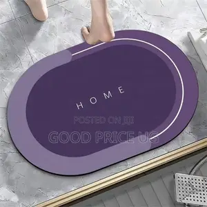 Diatomite Stone Bath Mat - Purple Home Design