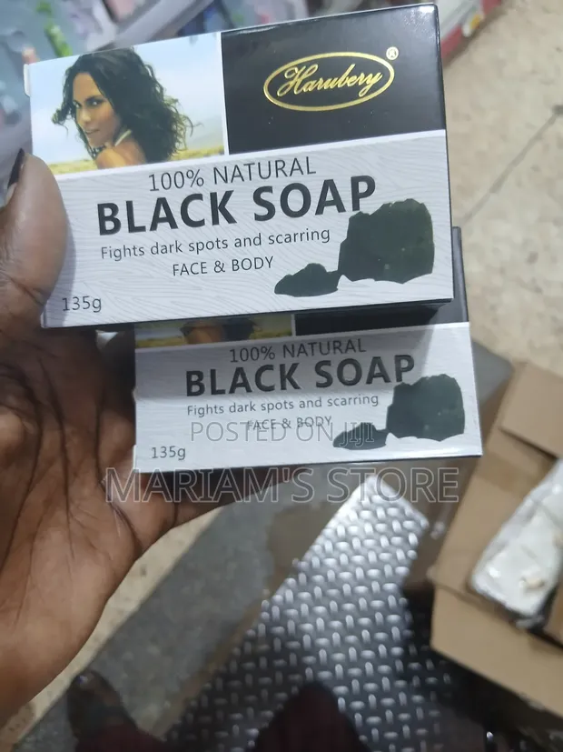 Natural Black Soap Bar for Dark Spots & Scarring - 1