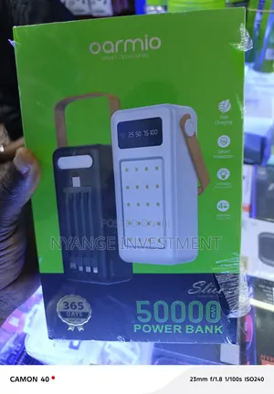 Oraimo Slice 50000mAh Power Bank with Built-in Cables