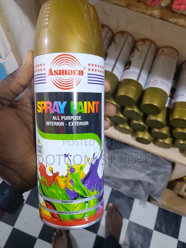 Asmaco Spray Paint - Gold (400ml) - 1