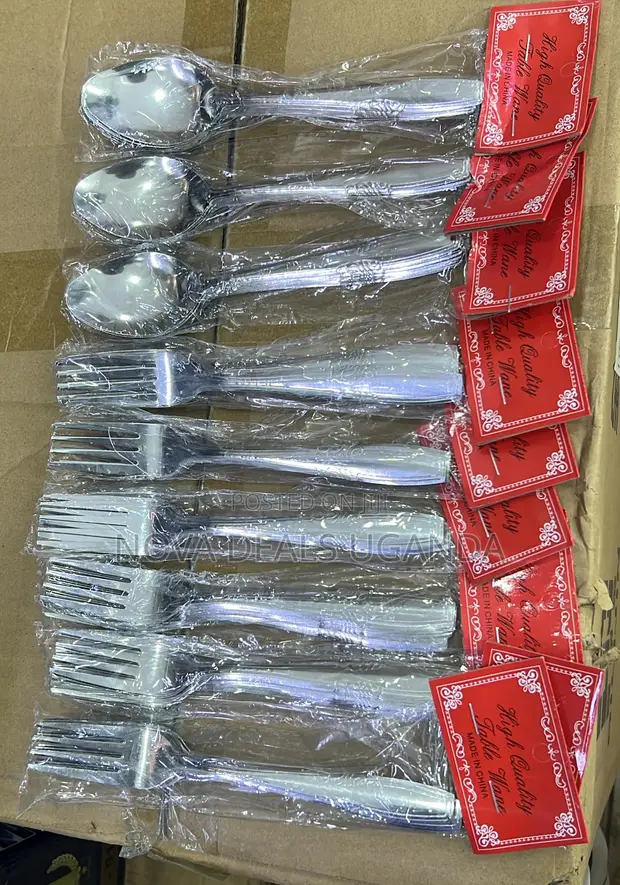 1 Carton High Quality Table Cutlery Forks and Spoons - 1