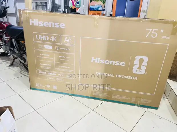 Hisense A6 Series 75" Smart UHD 4K TV - Brand New - 1