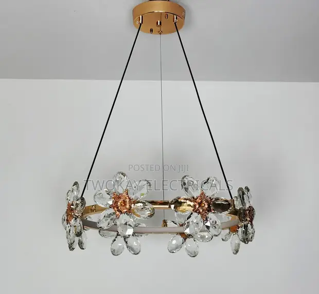 Flower Crystal LED Pendant Light - 1