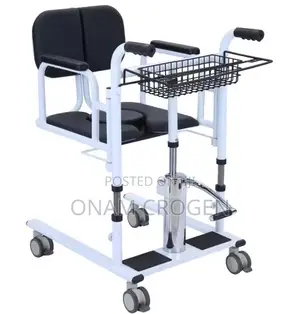 Patient Transfer Height-Adjustable Shower Chair